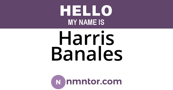 Harris Banales