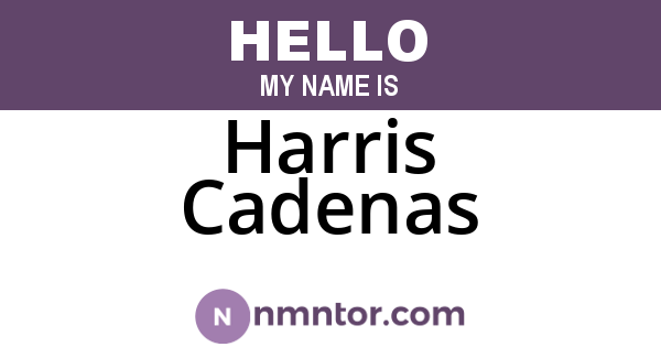 Harris Cadenas