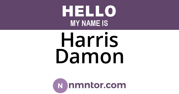 Harris Damon