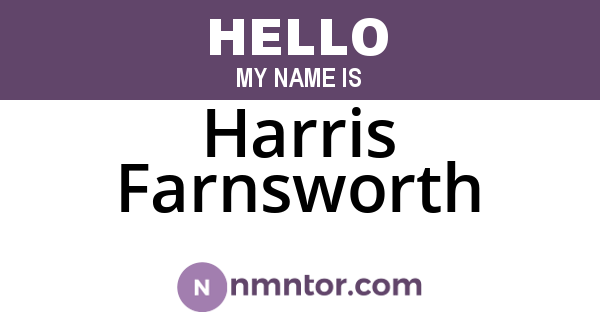 Harris Farnsworth