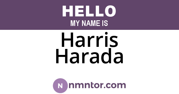 Harris Harada