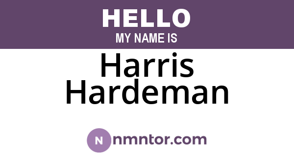 Harris Hardeman