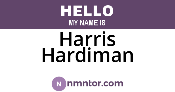 Harris Hardiman