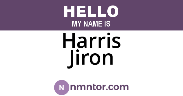 Harris Jiron