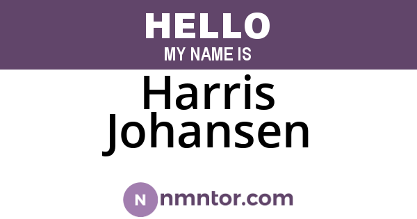 Harris Johansen