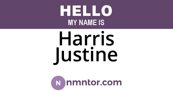 Harris Justine