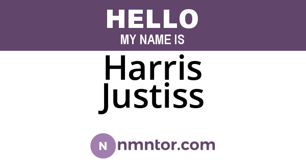 Harris Justiss