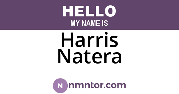 Harris Natera
