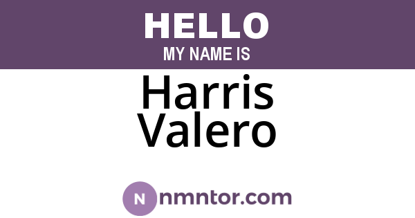 Harris Valero