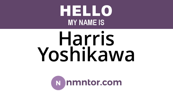 Harris Yoshikawa
