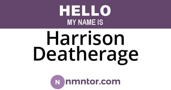 Harrison Deatherage