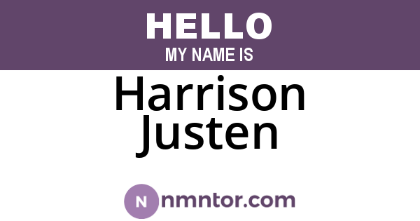 Harrison Justen