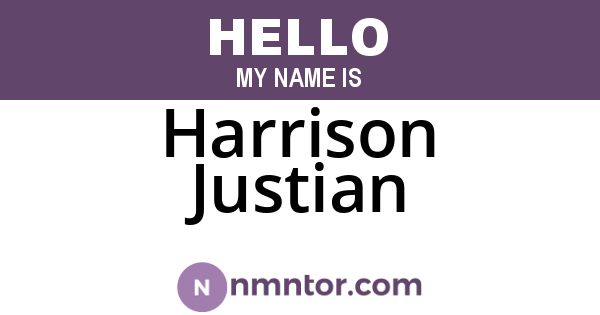 Harrison Justian