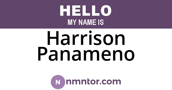 Harrison Panameno