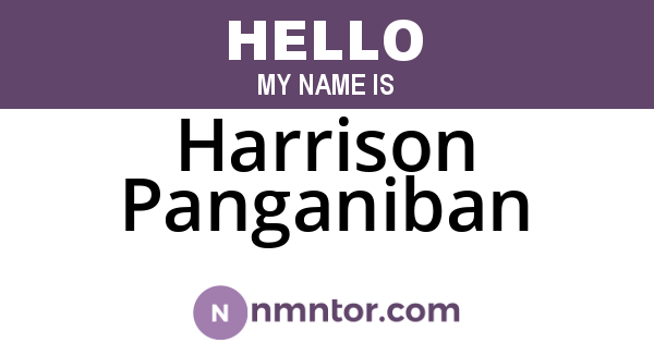 Harrison Panganiban