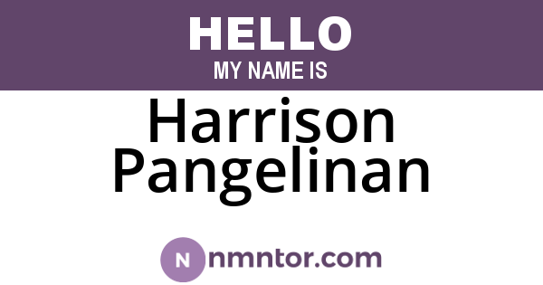 Harrison Pangelinan