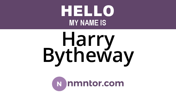 Harry Bytheway