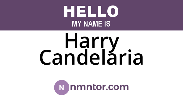 Harry Candelaria