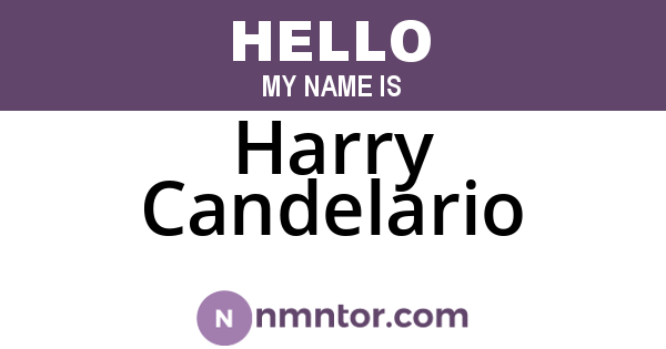 Harry Candelario