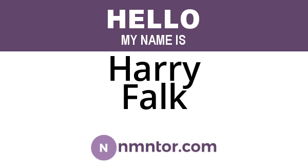 Harry Falk