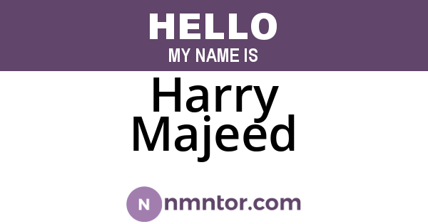 Harry Majeed