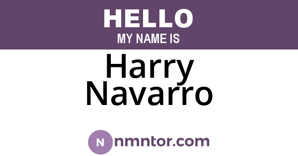Harry Navarro
