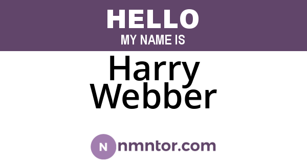 Harry Webber