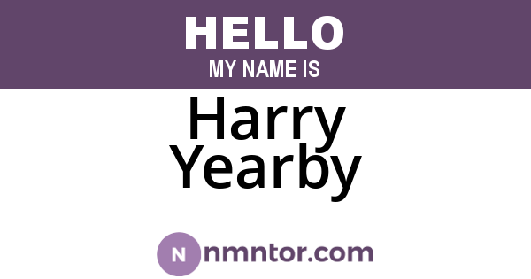 Harry Yearby