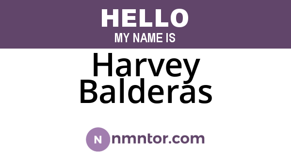 Harvey Balderas