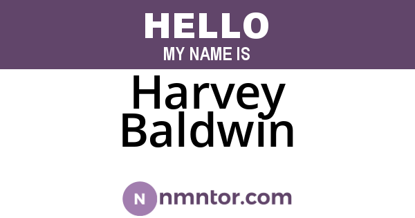 Harvey Baldwin