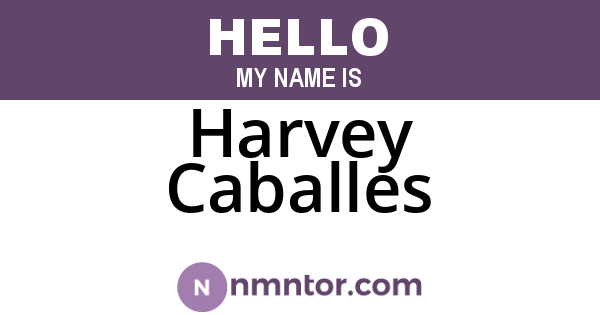 Harvey Caballes