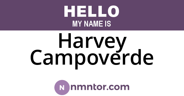 Harvey Campoverde