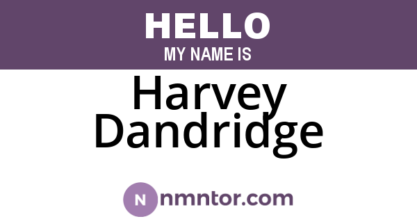 Harvey Dandridge