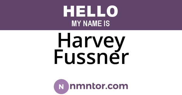Harvey Fussner