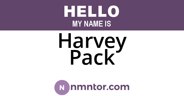 Harvey Pack