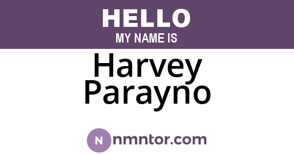 Harvey Parayno