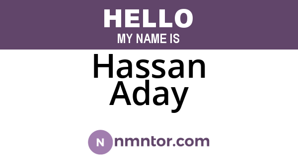 Hassan Aday