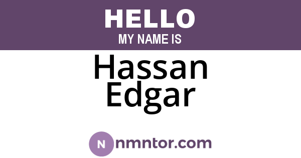 Hassan Edgar