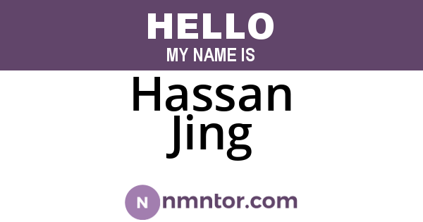 Hassan Jing