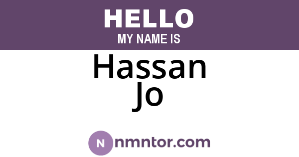 Hassan Jo