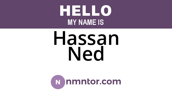 Hassan Ned