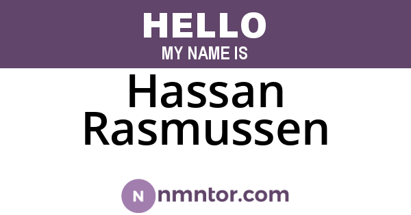 Hassan Rasmussen