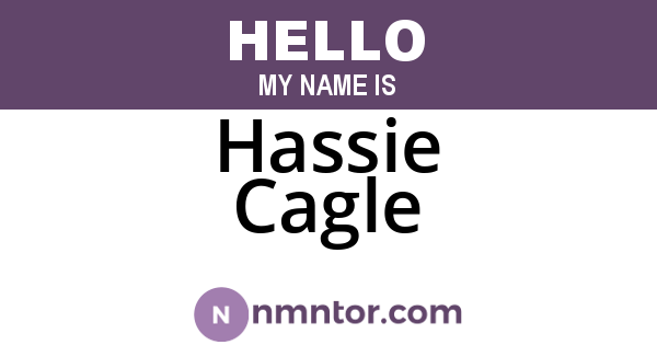 Hassie Cagle