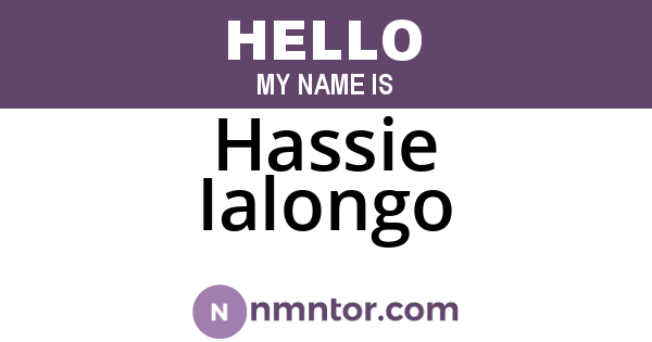 Hassie Ialongo