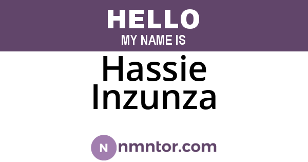 Hassie Inzunza