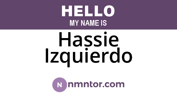 Hassie Izquierdo