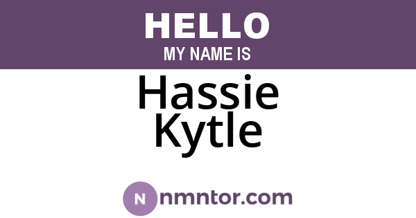 Hassie Kytle