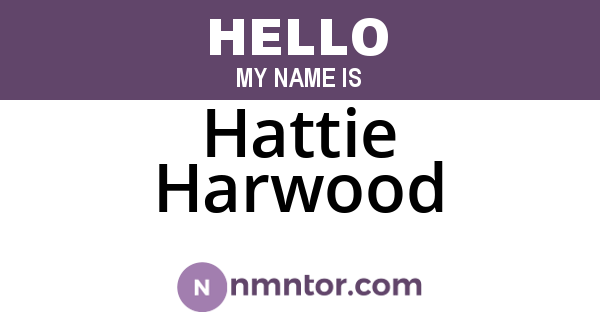 Hattie Harwood