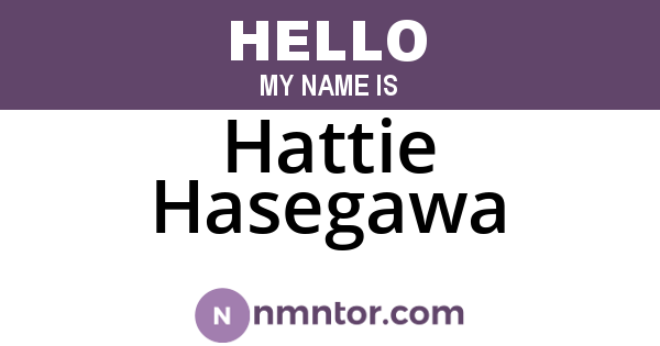 Hattie Hasegawa