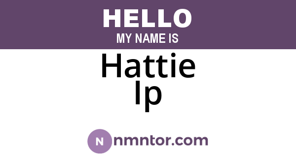 Hattie Ip